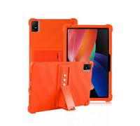 Case for TCL TAB11 11 Inch Tablet,daunke Soft Silicone Cover,with Folding Stand,Lightweight Shockproof,Anti-Scratch,All-Around Protection,Orange