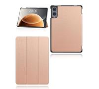 Case for TECLAST 2025 Newest Tablet 13.4 Inch, T65 Android 16 Tablet, yystao Slim Stand Tri-Fold Hard Protective Case Cover Compatible with Teclast T65, Shockproof & Dustproof, Rose-Gold