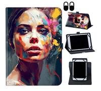Case for TECLAST P80T Tablet 8 Inch, for TECLAST P80T 8" Case, 360 Degree Rotating Stand and Magnetic Closure Case for TECLAST P80T Tablet 8 Inch,Art Colorful Paint