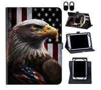 Case for TECLAST P80T Tablet 8 Inch, for TECLAST P80T 8" Case, 360 Degree Rotating Stand and Magnetic Closure Case for TECLAST P80T Tablet 8 Inch,American Flag Eagles