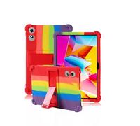 Case for Teclast T50 plus 11 Inch Tablet,daunke Soft Silicone Cover,with Folding Stand,Lightweight Shockproof,Anti-Scratch,All-Around Protection,Rainbow