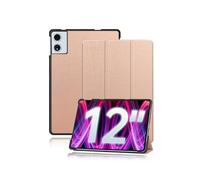 Case for TECLAST T60 Plus Tablet 12 Inch, yystao Slim Stand Tri-Fold Hard Protective Case Cover Compatible with TECLAST Tablet T60 Plus, Shockproof & Dustproof, Rose-Gold