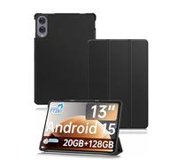 Case for TECLAST T65 13.4 inch 2025 Newest Tablet,toergy Slim Stand Tri-Fold Hard Protective Case Cover,Waterproof,Shockproof & Dustproof,Black