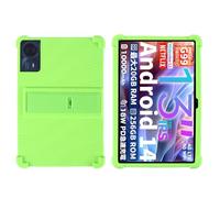 Case for Teclast T65 Max Android 14 Tablet 13 Inch - Kids Friendly Shockproof Silicone Soft Shock Proof Protective Cover with PC Adjustable Stand (Green)