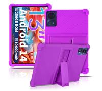 Case for TECLAST T65Max Tablet 13inch,NOUKAJU Tablet Protection Case,Adjustable Bracket,Soft Silicone,Silicone Protection Cover for TECLAST T65Max(Purple)