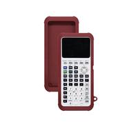 Case for Texas Instruments TI-84 Plus CE Color Graphing Calculator, FJIASTB Kids-Friendly Soft Silicone Protective Cover, Shockproof (Wine Red)