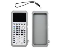 Case for Texas Instruments TI-84 Plus CE Graphing Calculator,WUNIAK Soft Silicone Protective Portable Cover with Lanyard,Anti-Scratch Shock Resistant Shell for TI-84 Plus CE/CE-T/CE-Python,Grey