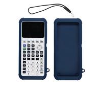Case for Texas Instruments TI-84 Plus CE Graphing Calculator,WUNIAK Soft Silicone Protective Portable Cover with Lanyard,Anti-Scratch Shock Resistant Shell for TI-84 Plus CE/CE-T/CE-Python,Dark Blue