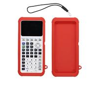 Case for Texas Instruments TI-84 Plus CE Graphing Calculator,WUNIAK Soft Silicone Protective Portable Cover with Lanyard,Anti-Scratch Shock Resistant Shell for TI-84 Plus CE/CE-T/CE-Python,Red