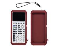Case for Texas Instruments TI-84 Plus CE Graphing Calculator,WUNIAK Soft Silicone Protective Portable Cover with Lanyard,Anti-Scratch Shock Resistant Shell for TI-84 Plus CE/CE-T/CE-Python,Burgundy