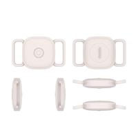 Case for Tile by Life360 Mate 2024, Bluetooth Tracker Protective Case, Dustproof Soft Silicone Cover, Finder Accessories for Pet Tracking, Bags, Kids (White)