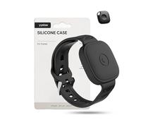Case for Tile by Life360 Mate Key Finder, yystao Protective Silicone Watch band Compatible with Tile by Life 360 mate Tag, Durable and Anti-Lost Design (Black)