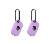 Case for Tile by Life360 Pro (2024) Bluetooth Tracker, Soft Silicone Protective Portable Scratch Shock Resistant，2 Pack Purple.