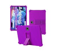 Case for TUOHAITIME C5 Android 14 Tablet 11 Inch，WUNIAK Shock Proof Lightweight Stand Rubber Shell Protective Cover,Kids Friendly Soft Silicone Adjustable Stand Cover,Purple