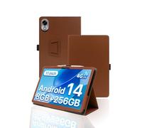 Case for UMIDIGI G9 Tab Tablet 11 Inch Android 14 2024 Upgraded Version,WUNIAK Premium Leather Business Folio Stand Cover with Hand Strap for Table,Brown.