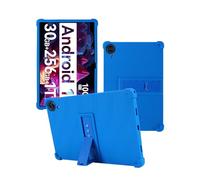 Case for Urao G140L Tablet 14 inch Android 15 Tablet,WUNIAK Shock Proof Lightweight Stand Rubber Shell Protective Cover,Kids Friendly Soft Silicone Adjustable Stand Cover,Blue
