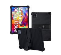 Case for Urao X109 Tablet 2026 10 Inch,WUNIAK Shock Proof Lightweight Stand Rubber Shell Protective Cover,Kids Friendly Soft Silicone Adjustable Stand Cover,Black