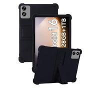 Case for Urao X109/X108 Android 16 Tablet 10.1 Inch, FJIASTB Soft Silicone Kids Friendly Protective Cover with Adjustable Stand, Drop-Proof (Black)