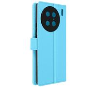 Case for Vivo X90 Pro Video Stand Wallet Faux-leather Blue