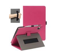 Case for Wacom MovinkPad 11 Tablet 11 Inch, FJIASTB PU Leather Folding Cover with Pen Holder and Wrist Strap, Business Travel Portable (Rose Red)