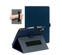 Case for Wacom MovinkPad 11 Tablet 11 Inch, FJIASTB PU Leather Folding Cover with Pen Holder and Wrist Strap, Business Travel Portable (Dark Blue)