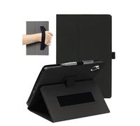 Case for Wacom MovinkPad 11 Tablet 11 Inch, FJIASTB PU Leather Folding Cover with Pen Holder and Wrist Strap, Business Travel Portable (Black)