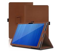 Case for Wacom Movinkpad Pro 14 14 inch, Wacom Movinkpad Pro 14 Tablet Case, Folding Stand Protective Cover with Pencil Holder and Wrist Strap, Full Protection. (Brown)