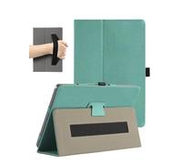 Case for Wacom MovinkPad Pro 14 Inch Android Mobile Drawing Tablet, FJIASTB PU Leather Folding Cover with Pen Holder and Wrist Strap, Business Travel Portable (Green)