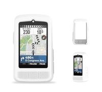 Case for Wahoo ELEMNT BOLT3 / Bolt V3 GPS Cycling Computer, KONXISA Soft Silicone Cover, Protective Waterproof for Cycling Navigation Device Accessories, Scratch and Dust Resistant Case, White