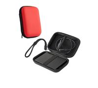 Case for WD 5TB My Passport Portable External Storage - 2.5 Inch Shockproof EVA Hard Drive Carrying Cover Bag,toergy Compatible with 1TB/2TB/4TB/6TB HDD, Red Travel Case