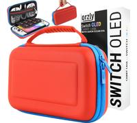 Case for white Nintendo Switch and Switch Oled console Games storage compartment