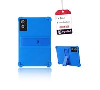 Case for Whitedeer A7 Tablet 11 inch 2026, yystao Kids Skin-Friendly Soft Silicone Protective Cover With a sticker set, Adjustable Stand (Blue)
