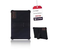 Case for Whitedeer A7 Tablet 11 inch 2026, yystao Kids Skin-Friendly Soft Silicone Protective Cover With a sticker set, Adjustable Stand (Black)