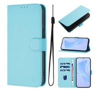Case for Wiko T20, Candy Design Flip Folio Shockproof PU Leather Notebook Wallet Phone Cases with Kickstand Card Slot Magnetic Protective Cover for Wiko T20 Sky Blue