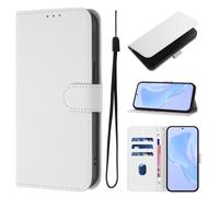 Case for Wiko T20, Candy Design Flip Folio Shockproof PU Leather Notebook Wallet Phone Cases with Kickstand Card Slot Magnetic Protective Cover for Wiko T20 white