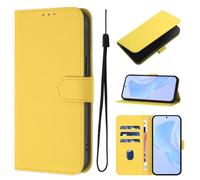 Case for Wiko T20, Candy Design Flip Folio Shockproof PU Leather Notebook Wallet Phone Cases with Kickstand Card Slot Magnetic Protective Cover for Wiko T20 Lemon Yellow