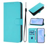 Case for Wiko T60, Candy Design Flip Folio Shockproof PU Leather Notebook Wallet Phone Cases with Kickstand Card Slot Magnetic Protective Cover for Wiko T60 Lake Blue
