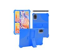 Case for Winsing T30W Android 15 Tablets 10 inch,WUNIAK Hollow Back Design Heat Dissipation Shockproof Lightweight Adjustable Kickstand Silicone Shell&Kids Friendly Soft Case,Sky Blue