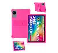 Case for XGODY Q17 Tablet 11 Inch 2025 Latest, yystao Kids Soft Silicone Tablet Case Compatible with XGODY Tablet Q17, Adjustable Stand (Pink)