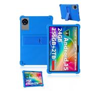 Case for XGODY Q17 Tablet 11 Inch 2025 Latest, yystao Kids Soft Silicone Tablet Case Compatible with XGODY Tablet Q17, Adjustable Stand (Blue)