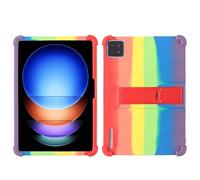 Case for Xiaomi Pad 6S Pro 12.4 inch Tablet with PC Kickstand, Soft Silicone, Washable, Thickened Corner Shockproof Case, Rainbow