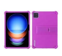 Case for Xiaomi Pad 6S Pro 12.4 inch Tablet with PC Kickstand, Soft Silicone, Washable, Thickened Corner Shockproof Case, Purple