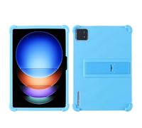 Case for Xiaomi Pad 6S Pro 12.4 inch Tablet with PC Kickstand, Soft Silicone, Washable, Thickened Corner Shockproof Case, Skyblue
