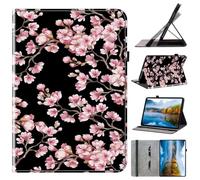 Case for Xiaomi Pad 7, PU Leather Protective Cases Smart Shell Folio Stand Cover with Card Slots for Xiaomi Pad 7,Blossom