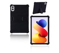 Case for Xiaomi Poco Pad M1 Tablet 12.1 inch 2026 Newest, yystao Kids Skin-Friendly Soft Silicone Protective Cover compatible with Xiaomi Poco Pad M1, Adjustable Stand (Black)