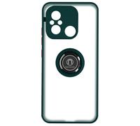 Case for Xiaomi Redmi 12C Metallic Ring Video Stand Green