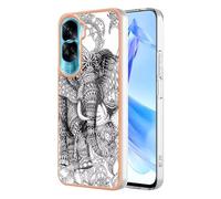 Case for Xiaomi Redmi 14C, Shockproof Glossy Xiaomi Redmi 14C Anti-Slip Slim Hard Shell Bumper Marble Case Silicone Drop Protective Girls Women for Xiaomi Redmi 14C,Totem Elephant