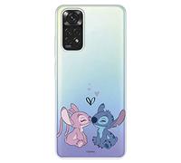 Case for Xiaomi Redmi Note 11 Pro 5G Official Lilo & Stitch Angel & Stitch Kiss Transparent to Protect Your Mobile Phone Case for Xiaomi Flexible Silicone with Official Licence Lilo & Stich