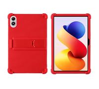 Case for Xiaomi REDMI Pad 2 Pro 2025 12.1 inch Tablet with PC Kickstand, Soft Silicone, Washable, Thickened Corner Shockproof Case, Red