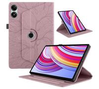 Case for Xiaomi Redmi Pad Pro 12.1 Inch 2024 Case PU Leather Multi-Angle 360 Degree Rotatable Lightweight Protective Rotating Cover with Stand Function - Pink